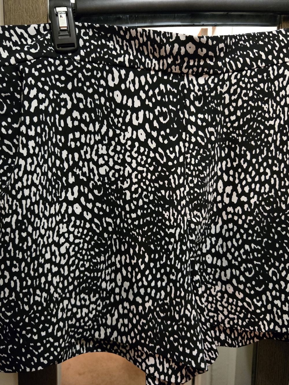 Calvin Klein - Black and White Animal Print Shorts